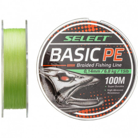 Шнур Select Basic PE Light Green 150m 0.08 mm 8lb/4kg