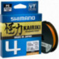 Шнур Shimano Kairiki 4 PE (Hi-Vis Orange) 150m 0.16 mm 8.1 kg Шнур Shimano Kairiki 4 PE (Hi-Vis Orange) 150m 0.16 mm 8.1 kg