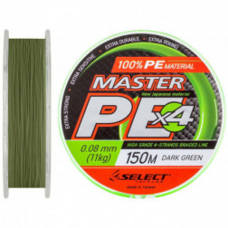 Шнур Select Master PE 150m (темн.-зел.) 0.16мм 19кг