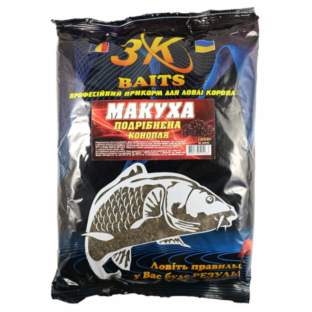 Макуха смажена подрібнена (конопля), 1000г