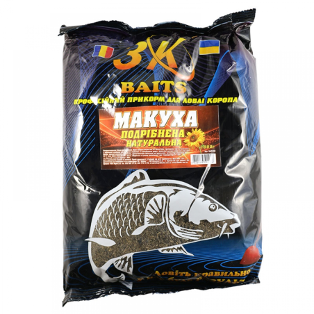 Макуха смажена подрібнена (натуральна), 1000г