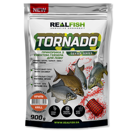 Прикормка Real Fish TORNADO Універсал Кріль