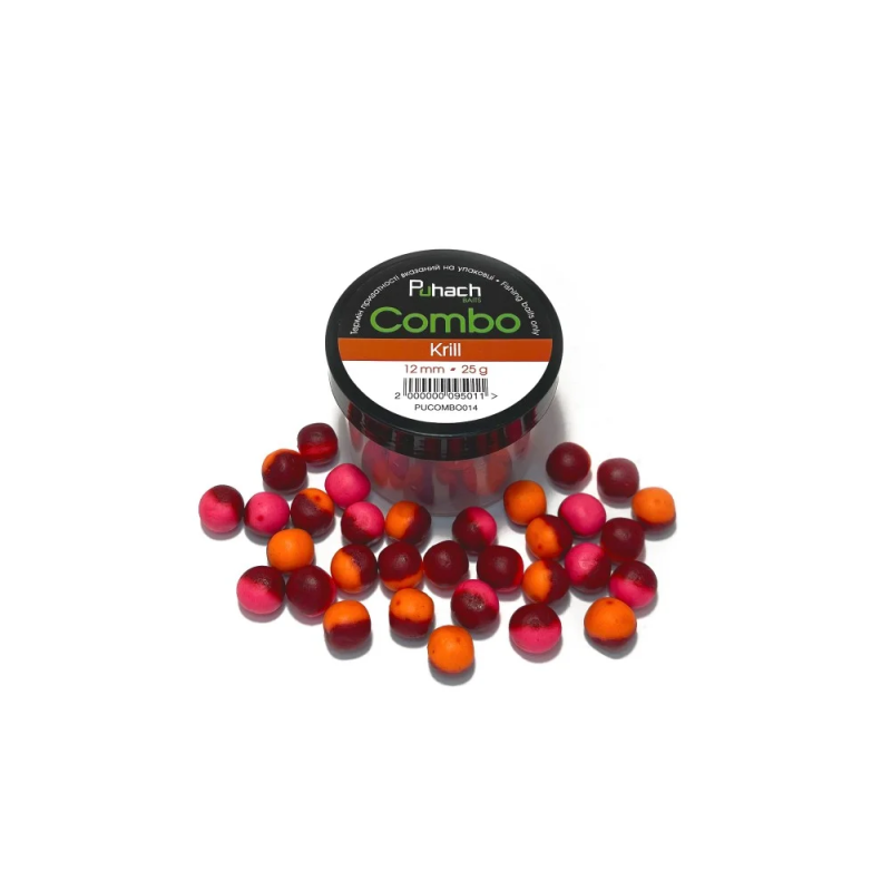 PUHACH BAITS COMBO 12 MM - KRILL PUHACH BAITS COMBO 12 MM - KRILL