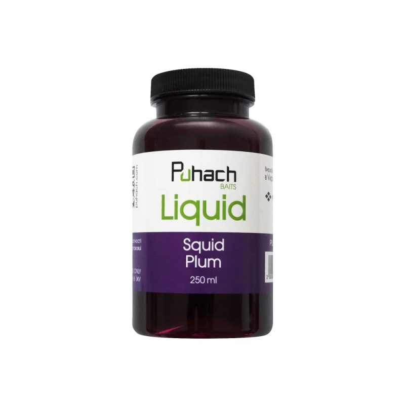 PUHACH BAITS LIQUID 250 ML - SQUID PLUM (КАЛЬМАР/СЛИВА)