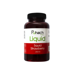 PUHACH BAITS LIQUID 250 ML - SQUID STRAWBERRY (КАЛЬМАР/ПОЛУНИЦЯ)