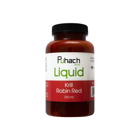 PUHACH BAITS LIQUID 250 ML - KRILL ROBIN RED