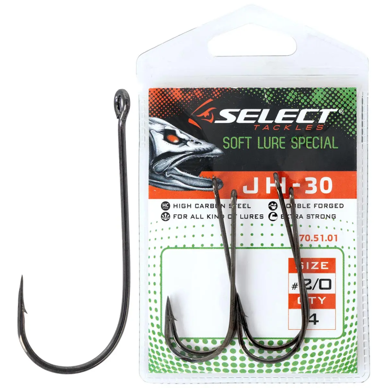 Крючок Select JH-30 №2/0 (4 шт/уп)