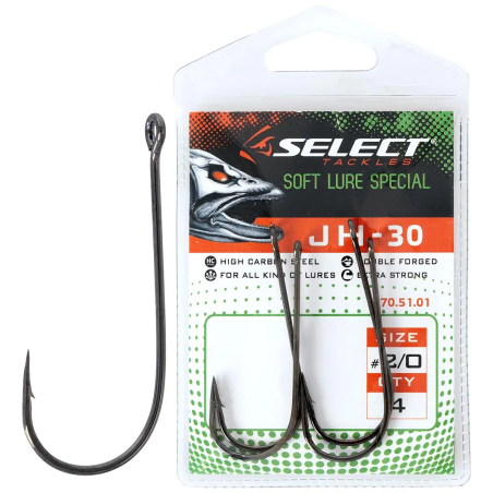 Крючок Select JH-30 №2/0 (4 шт/уп)