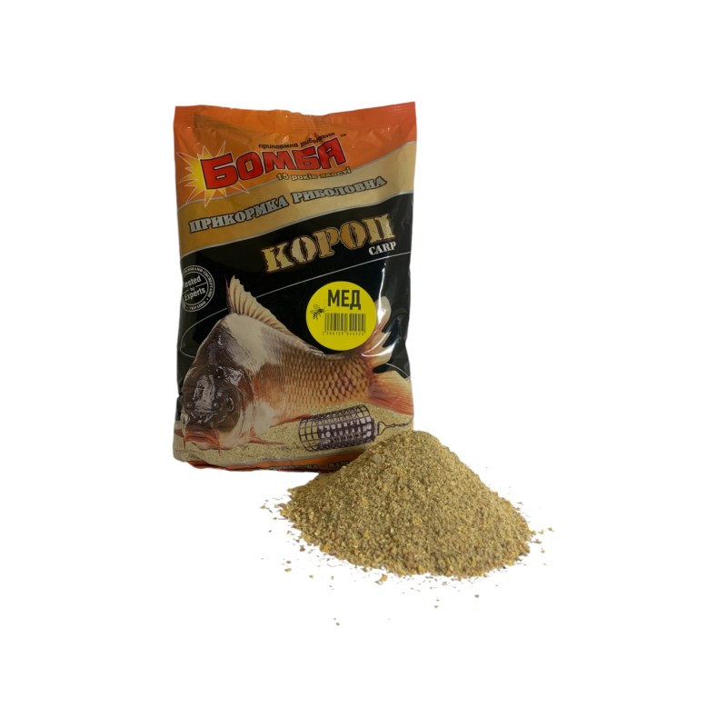 Прикормка “Бомба” Короп (МЕД) 0,9 кг.