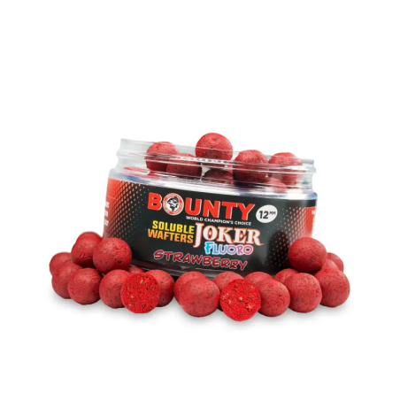 Растворимый флюро вафтерс BOUNTY FLUORO JOKER STRAWBERRY 10 мм.