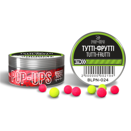 Бойлы INTERKRILL Pop-Up Тутти-фрутти/Tutti-Frutti 6 мм