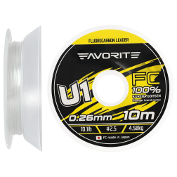 Флюорокарбон Favorite U1 FC 10m 2.5/0.26mm 10.1lb/4.58kg
