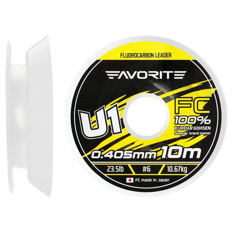 Флюорокарбон Favorite U1 FC 10m 6.0/0.405mm 23.5lb/10.67kg