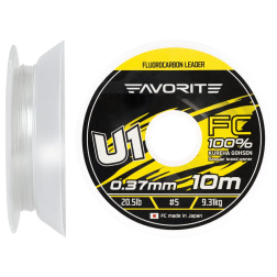 Флюорокарбон Favorite U1 FC 10m 5.0/0.37mm 20.5lb/9.31kg