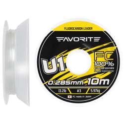 Флюорокарбон Favorite U1 FC 10m 3.0/0.285mm 13.2lb/5.97kg