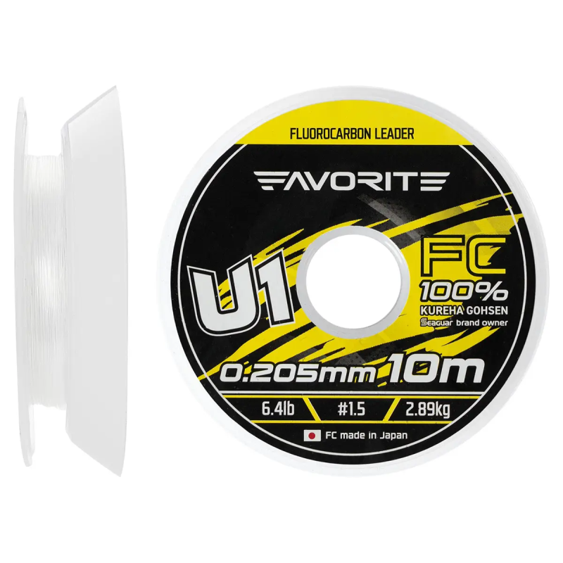 Флюорокарбон Favorite U1 FC 10m 1.5/0.205mm 6.4lb/2.89kg