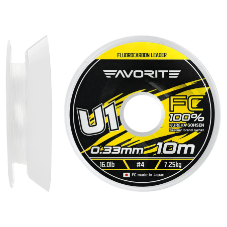 Флюорокарбон Favorite U1 FC 10m 4.0/0.33mm 16.0lb/7.25kg