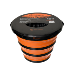 Відро силіконове з кришкою Forrest Folding Bucket Orange with cover 10л