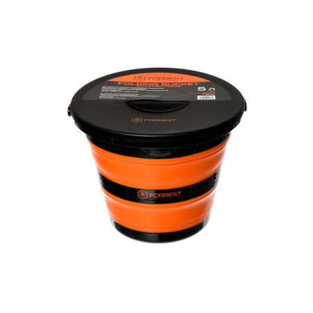 Відро силіконове з кришкою Forrest Folding Bucket Orange with cover 5л