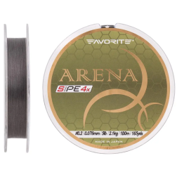 Шнур Favorite Arena PE 100m (silver gray) 0.2/0.076 mm 5lb/2.1 kg