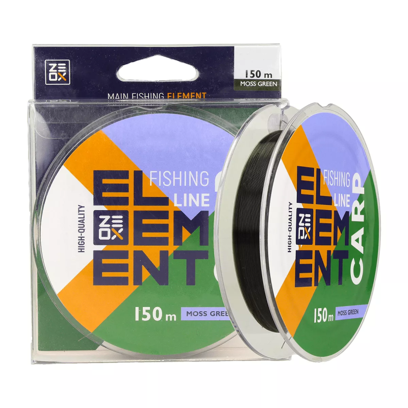 Волосінь ZEOX Element Carp Line 150м Moss Green 0.256мм