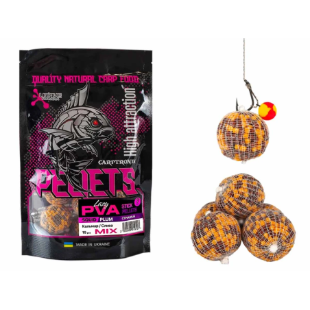 Готові ПВА стіки Lazy PVA Кальмар/Слива (Squid/Plum) 15шт