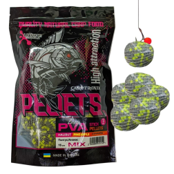 Готові ПВА стики Carptronik Lazy PVA Stick Pellets - Halibut/Pineapple (15шт/уп)