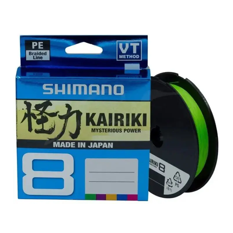 Шнур Shimano Kairiki 8+ 150m 0.10mm 7.3kg M. Green