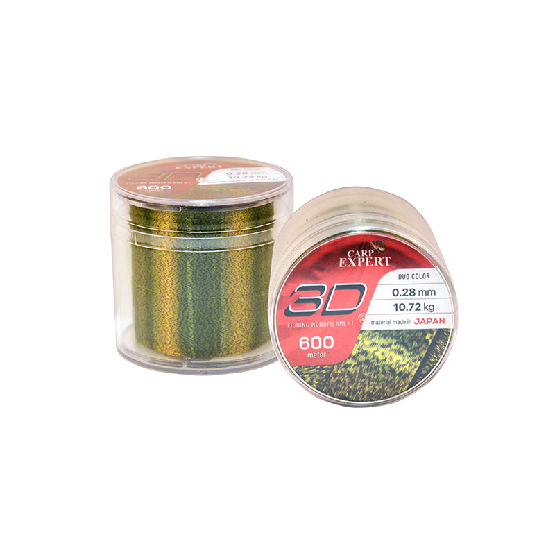 Волосінь CARP EXPERT 3D 600M/SPOOL CAMOUFLAGE 0.30MM 14,49KG