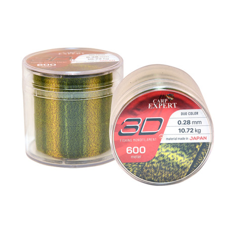 Волосінь CARP EXPERT 3D 600M/SPOOL CAMOUFLAGE 0.30MM 14,49KG