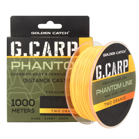 Волосінь GC G.Carp Phantom Line 1000м Two Orange 0.30мм