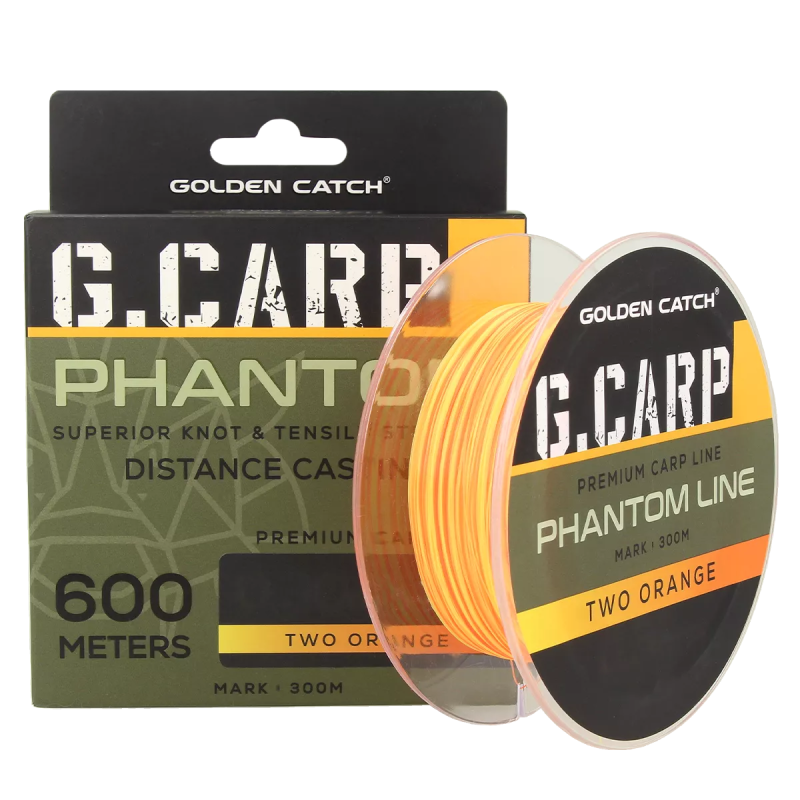 Волосінь GC G.Carp Phantom Line 600м Two Orange 0.28мм