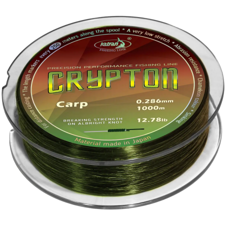 Волосінь Katran Crypton Carp 1000m (camo) 0.286mm 12.78lb/5.8kg