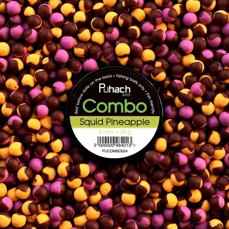 Puhach Baits Combo 8 mm - Squid Pineapple (Кальмар/Ананас) Puhach Baits Combo 8 mm - Squid Pineapple (Кальмар/Ананас)
