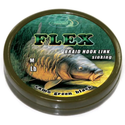 Повідцевий матеріал Katran Flex Braided Hook Links 20m (Green Black) 25lb
