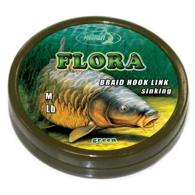 copy of Повідцевий матеріал Katran Flex Braided Hook Links 20m (Green Black) 25lb