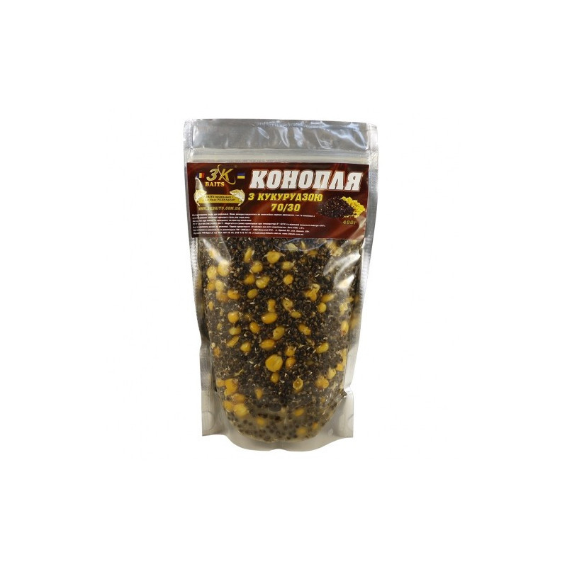 Конопля с кукурузой (70/30), 400г