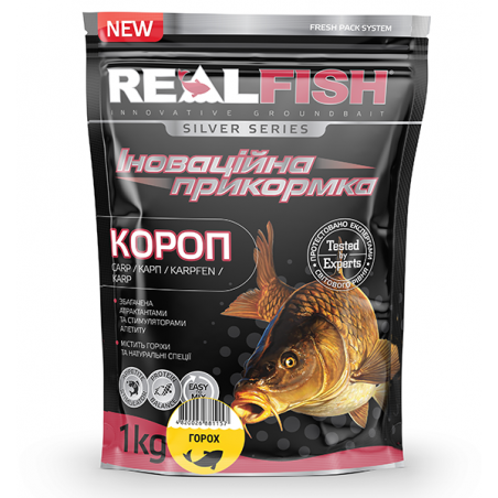 Риболовна прикормка Real Fish Короп горох