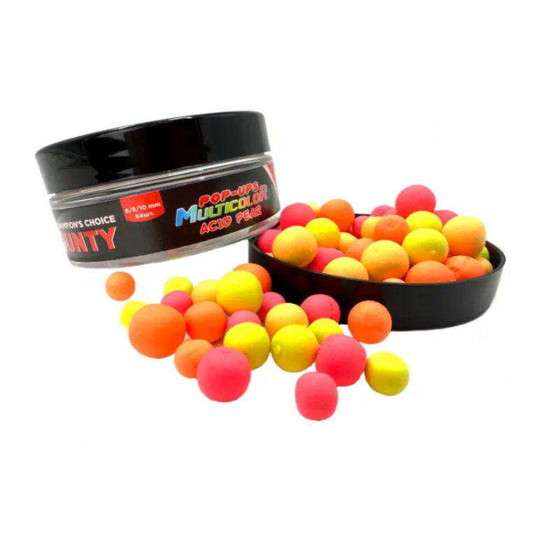 Поп-ап BOUNTY MULTICOLOR MULTISIZE ACID PEAR 6/8/10 мм 84шт