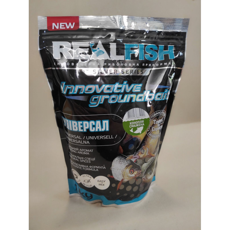 ПРИКОРМКА REALFISH "универсальная" жареная Конопля NEW!