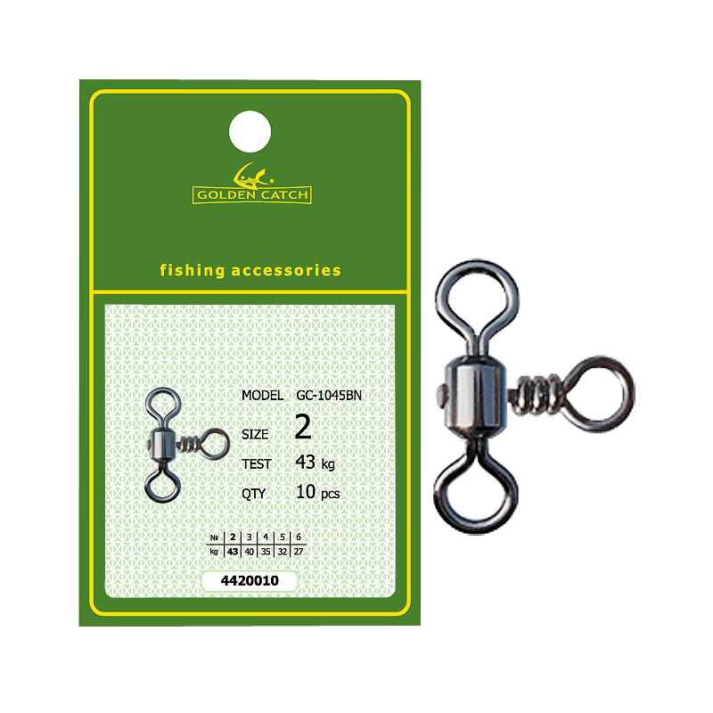 Вертлюг GC Cross-Line Rolling Swivel 1045BN (10шт)