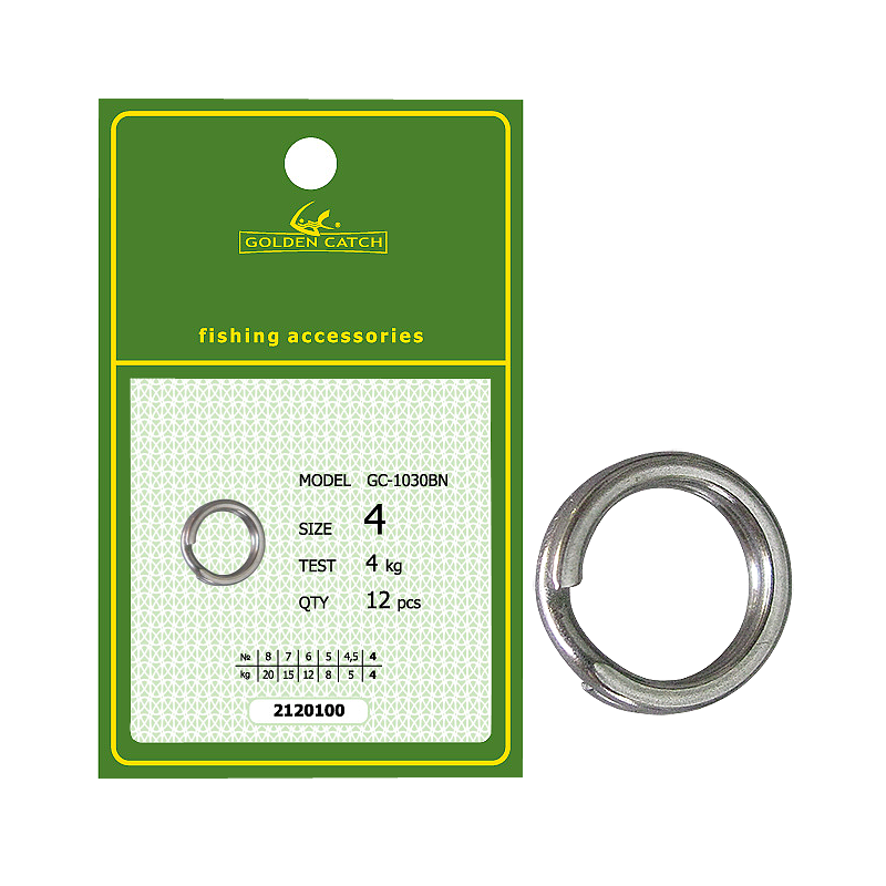 Заводне кільце GC Split Ring 1030BN (12шт)