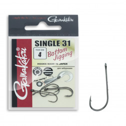 Гачок одинарний з великим вухом Gamakatsu Worm Single 31 Black