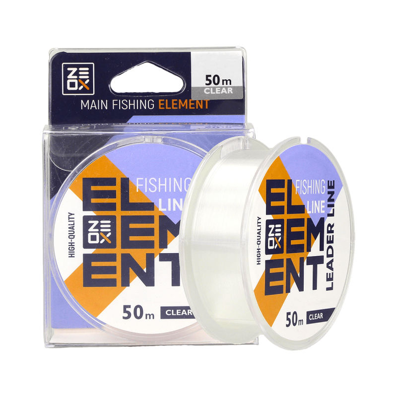 Леска ZEOX Element Leader 50м Clear Леска ZEOX Element Leader 50м Clear
