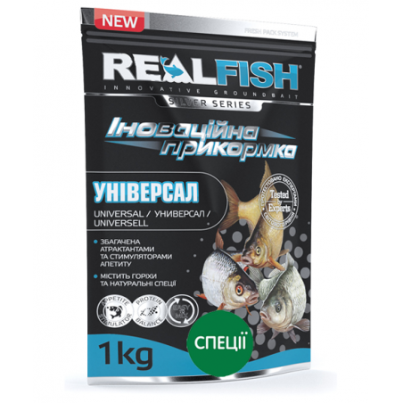 РЫБОЛОВНАЯ ПРИКОРМКА REALFISH "УНИВЕРСАЛ" СПЕЦИИ