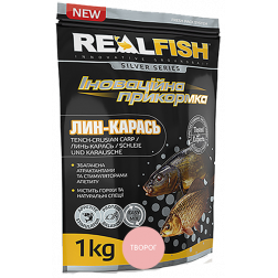РЫБОЛОВНАЯ ПРИКОРМКА REALFISH "ЛИНЬ-КАРАСЬ" ТВОРОГ