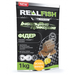 РЫБОЛОВНАЯ ПРИКОРМКА REALFISH "ФИДЕР" БИСКВМТ-ВАНИЛЬ