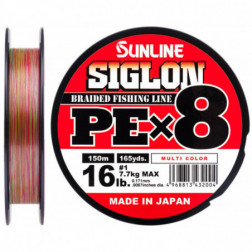 Шнур Sunline Siglon PE х8 150m (мульти.) 0.6/0.132mm 10lb/4.5kg