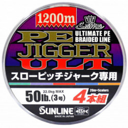 Шнур Sunline PE-Jigger ULT SPJ 1200m (multicolor) 3.0/0.296 mm 50lb/22.0 kg